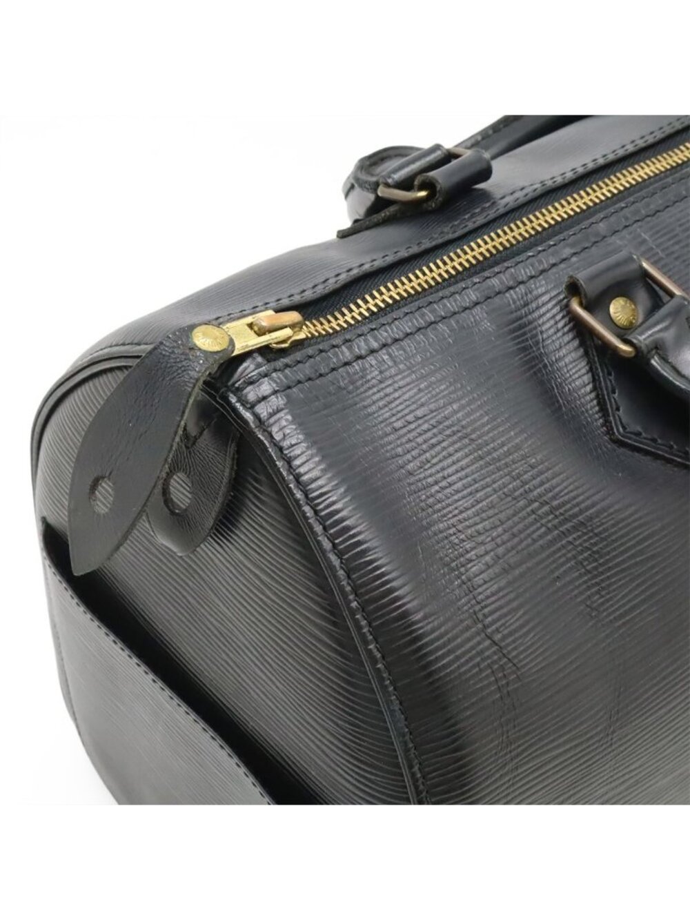 Louis Vuitton Epi Speedy 30 Boston Bag Leather Noir Black - Picture 5 of 9